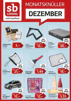 sb Lüning Prospekt - Monatsknüller Dezember 2025 - Seite 1