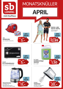 sb Lüning Prospekt - Monatsknüller April 2026