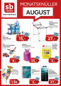 sb Lüning Prospekt - Monatsknüller August 2026