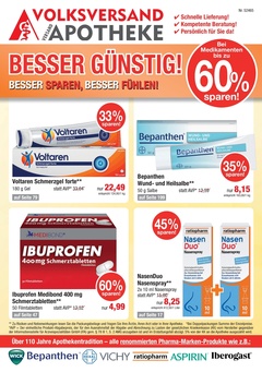 Volksversand Versandapotheke Prospekt - Bei Medikamenten bis zu 60% sparen!