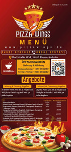 Pizza Wings Prospekt - Pizza Wings Menü