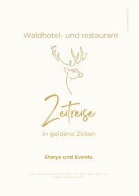 Waldhotel und - restaurant Zeitreise Prospekt - Zeitreise Magazin