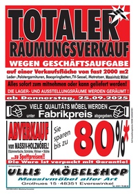 Möbelhaus Prospekt - Möbelshop Everswinkel
