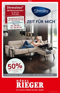 Möbel Rieger Prospekt - 2024/36 | Möbel Rieger | Stressless 36-39/24