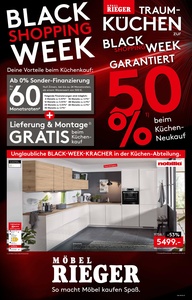 Möbel Rieger Prospekt - Black Shopping Week