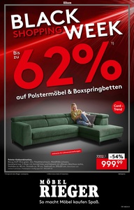 Möbel Rieger Prospekt - Black shopping week