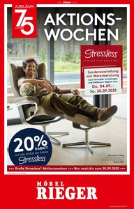 Möbel Rieger Prospekt - 2025/36 | Möbel Rieger Stressless 36/25
