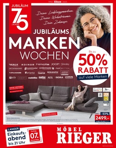 Möbel Rieger Prospekt - Langer Einkaufsabend