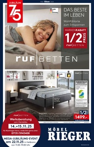 Möbel Rieger Prospekt - Ruf Betten