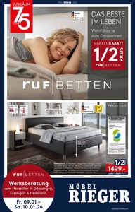 Möbel Rieger Prospekt - Ruf Betten