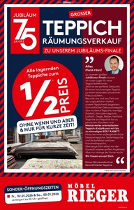 Möbel Rieger Prospekt - Angebote ab 09.01.