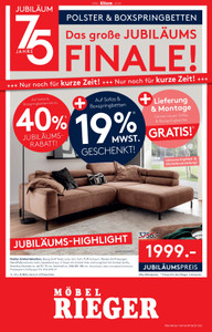 Möbel Rieger Prospekt - Angebote ab 13.01.