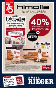 Möbel Rieger Prospekt - Angebote ab 22.01.