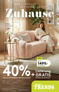 Möbel Rieger Prospekt - Möbel Rieger Zuhause