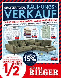Möbel Rieger Prospekt - Angebote ab 07.05.