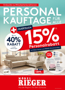 Möbel Rieger Prospekt - Angebote ab 18.06.