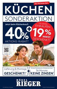 Möbel Rieger Prospekt - Angebote ab 13.08.