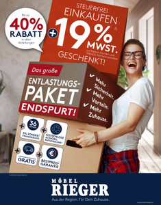 Möbel Rieger Prospekt - Angebote ab 27.08.