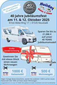 Holiday Heinz & Linse Prospekt - 40 Jahre: Jubiläum von Holiday Heinz & Linse