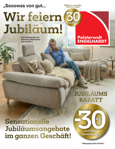 Polsterwelt Engelhardt Prospekt - Wir feiern Jubiläum