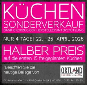 Ortland Küchen Prospekt - Angebote ab 18.04.