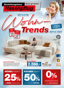 Einrichtungshaus Hasenpflug Prospekt - Unsere Wohntrends 2026