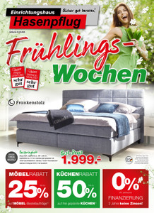 Einrichtungshaus Hasenpflug Prospekt - Frühlingswochen