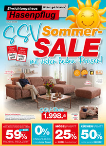 Einrichtungshaus Hasenpflug Prospekt - Sommersale