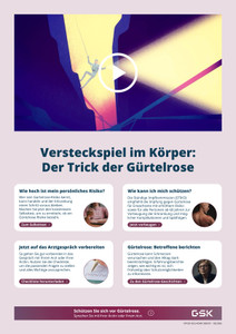 Gürtelrose Prospekt - Versteckspiel im Körper