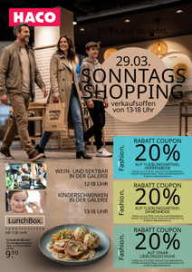 HACO Prospekt - Sonntagsshopping