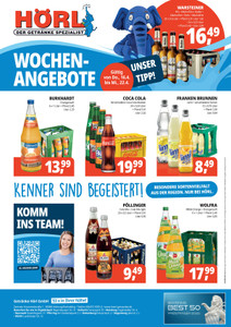 Hörl Getränkemarkt Prospekt - Angebote ab 16.04.