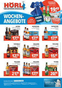 Hörl Getränkemarkt Prospekt - Angebote ab 09.07.