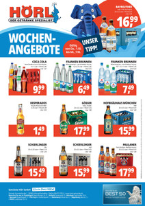 Hörl Getränkemarkt Prospekt - Angebote ab 01.10.