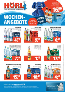 Hörl Getränkemarkt Prospekt - Angebote ab 01.10.