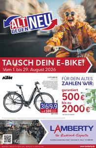 Lamberty Prospekt - Tausch dein E-Bike!
