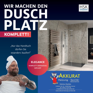 Akkurat Prospekt - Wir machen den Duschplatz komplett!