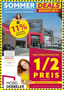 Möbel Debbeler Prospekt - Sommer Deals
