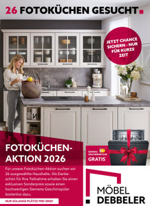 Möbel Debbeler Prospekt - 26 Fotoküchen gesucht