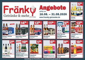 Fränky Getränkemarkt Prospekt - August 02