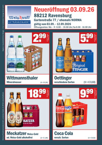 Weinkauff Getränkemarkt Prospekt - Neueröffnung