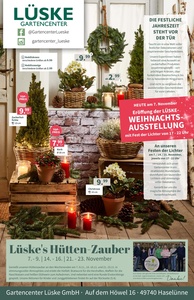 Lüske Gartencenter Prospekt - Weihnachtsausstellung