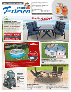 Profi Friesen Prospekt - Ab in den Garten!