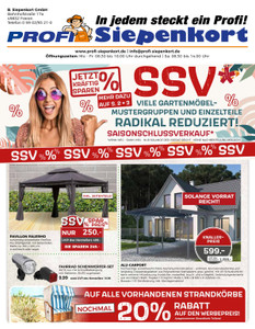 Profi Siepenkort Prospekt - SSV - Jetzt kräftig sparen
