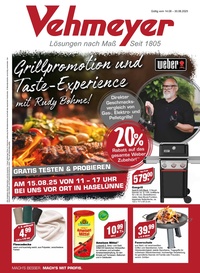 Vehmeyer Prospekt - Weber Grillpromotion