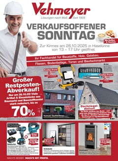 Vehmeyer Prospekt - Verkaufsoffener Sonntag - Seite 1