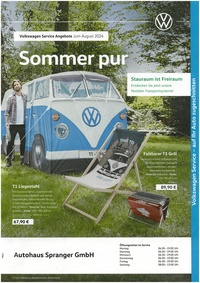 Volkswagen Prospekt - Sommer pur
