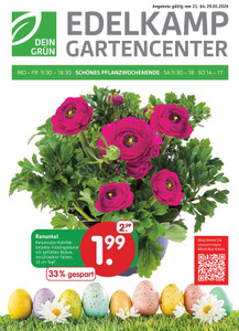 Edelkamp Gartencenter Prospekt - Angebote ab 21.03.