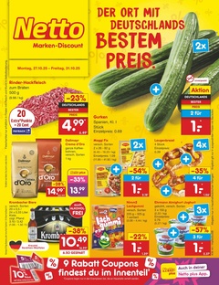 Netto Marken-Discount Prospekt - Angebote ab 27.10. - Seite 1