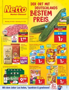 Netto Marken-Discount Prospekt - Angebote ab 27.10. - Seite 1