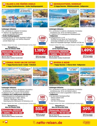 Vorschau des Netto Marken-Discount Prospekts - Urlaub & Reisen, Seite 8